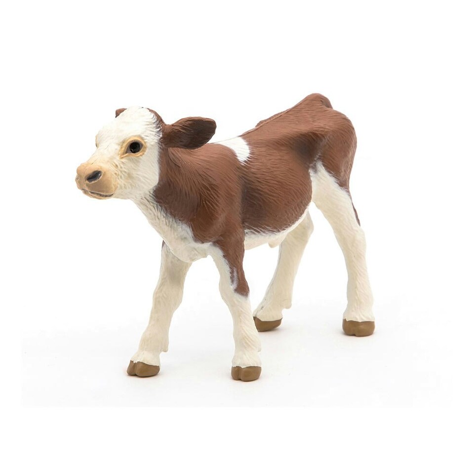 image 1 of PAPO Farmyard Friends Simmental Calf Toy Figure