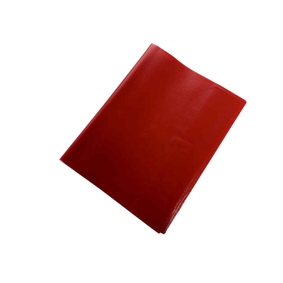 image 1 of Pack of 10 9x7" Frosted Red Exercise Book Covers
