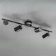 image 3 of CGC JACK Black Four Head GU10 Ceiling Spot Bar Light Black