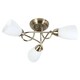 image 1 of Jaco 3 Light Semi Flush Antique Brass Ceiling Light