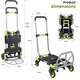 image 2 of 2-in-1 Hand Sack Truck Trolley, Folding Platform Cart Dolly, 120kg Load Capacity