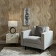 image 3 of Etna Metallic Wallpaper in Taupe & Gold Multi