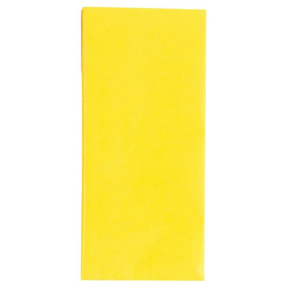 image 1 of Crepe Paper Yellow 1.5m x 50cm Sheet Art Craft Florists Gift Wrap Coloured Party