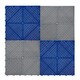 image 1 of Vented Garage Floor Tiles With Edges – 60 Grey & 60 Blue