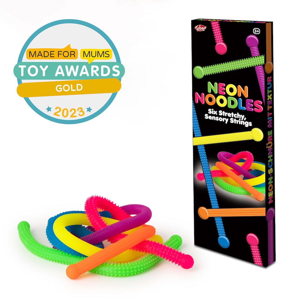 image 1 of Scrunchems Neon Noodles – Soft Stretchy Toy for Kids