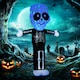 image 2 of HOMCOM 3m Halloween Inflatable Skeleton Ghost Decoration, LED Lighted for Home Indoor Outdoor Garden Lawn Decoration Party Prop