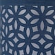 image 8 of First Choice Lighting Set of 2 Chrome Stick Table Lamps with Navy Blue Laser Cut Shades Chrome | Blue
