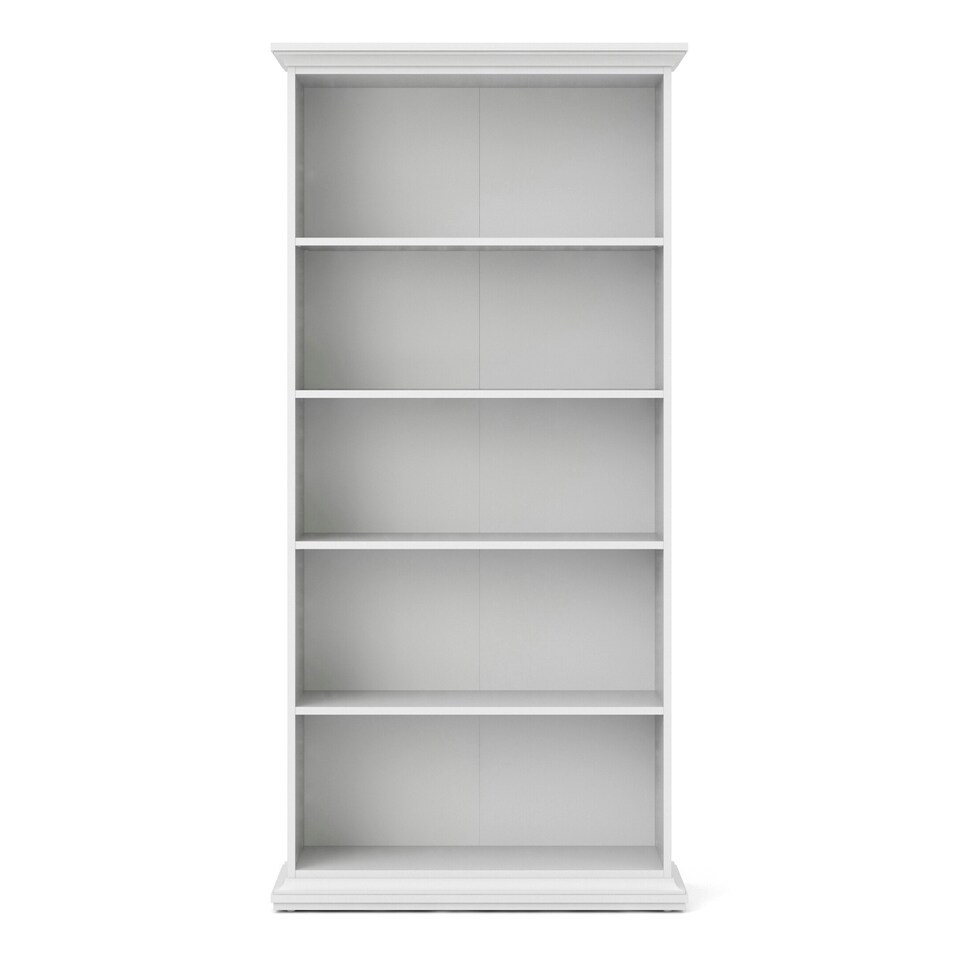 image 1 of Paris Tall Bookcase in White