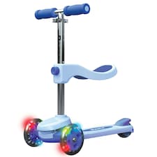 Razor Rollie, 3-Wheel Scooter for Younger Children, Seated and Stand-Up Riding Options, Light Up Wheels