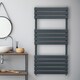 image 4 of Flat Panel Towel Radiator 1200mm x 600mm Anthracite Grey
