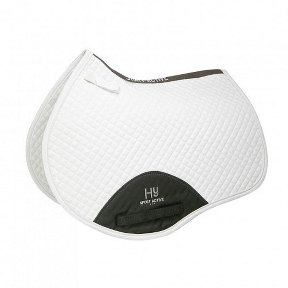 Hy Sport Active Close Contact Horse Saddlepad - White - Pony/Cob