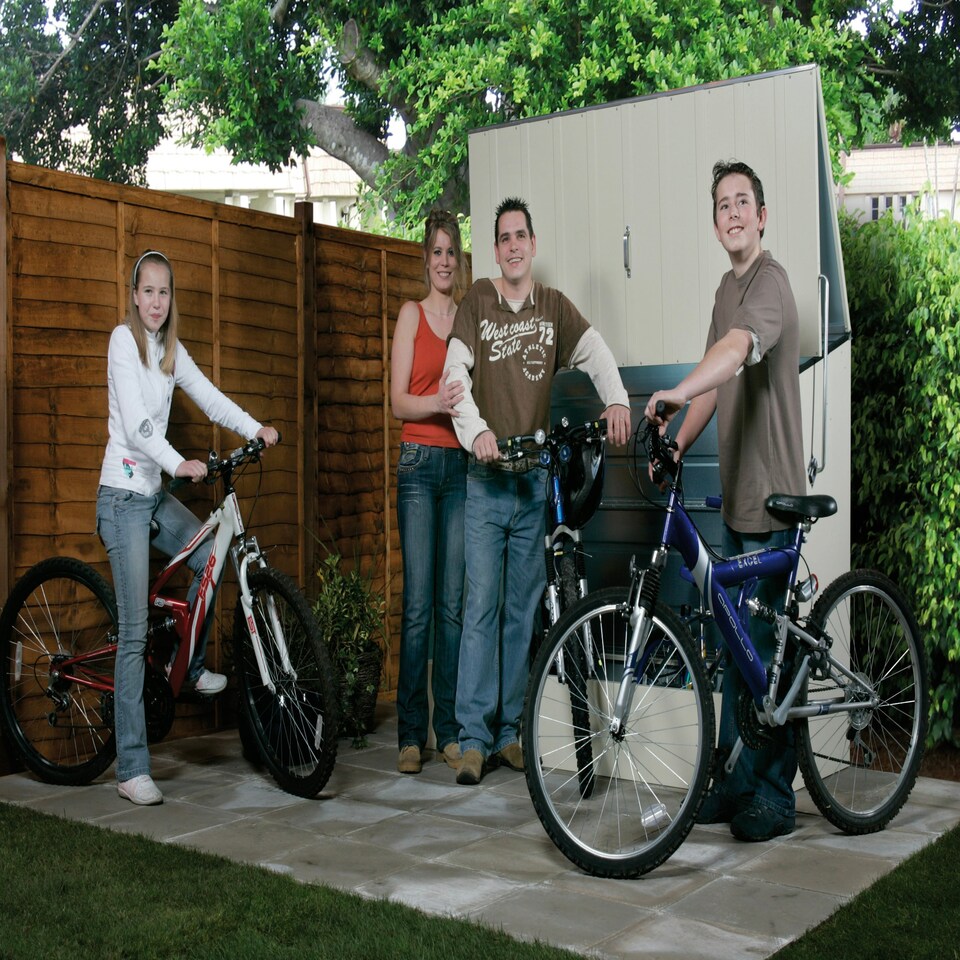 image 1 of Trimetals ProtectaCycle Secure Bike Store (Police Approved Fits) up to 3 Adult Bikes Cream