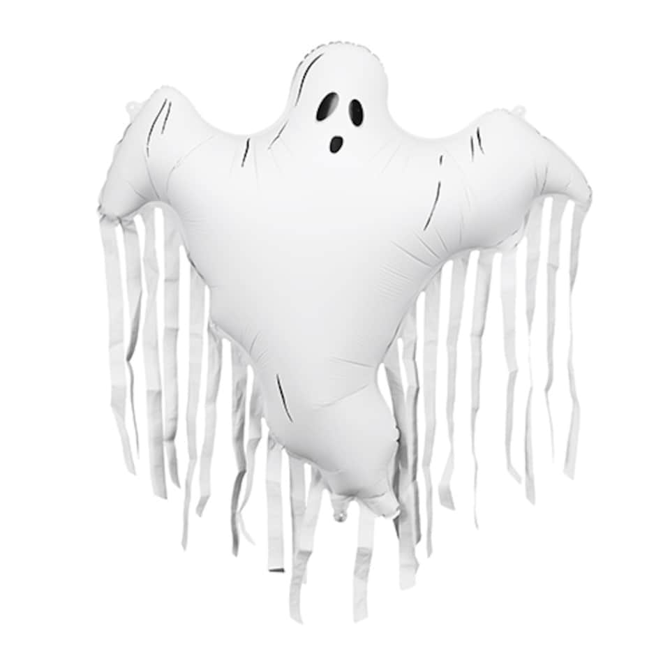 image 1 of Ghost with Tassels Halloween Giant Helium Foil Balloon 106cm / 42 in