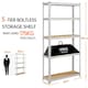 image 2 of Yaheetech 180 cm Tall 5-Shelf Steel Shelving Unit Storage Rack