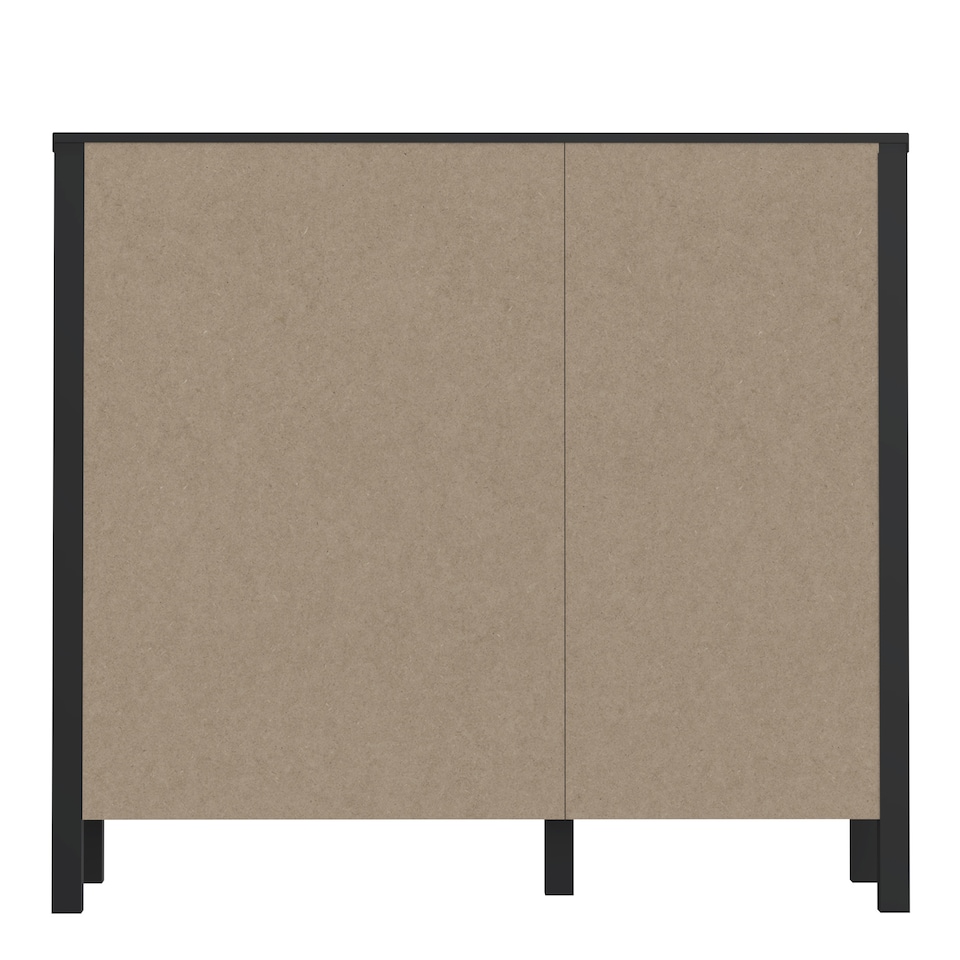 image 1 of High Rock Storage/Display Chest in Matt Black/Riviera Oak