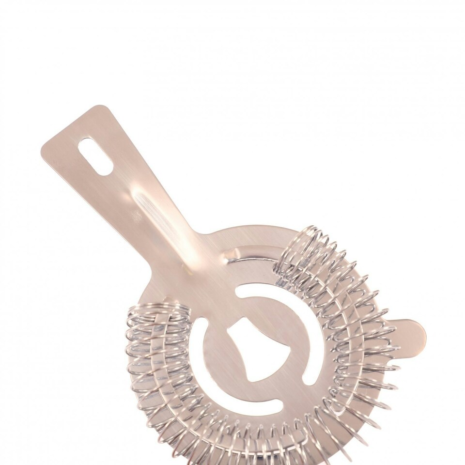 image 1 of Oypla Professional Stainless Steel Cocktail Maker Ice Strainer Silver