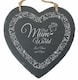 image 1 of Personalised Engraved Mother's Day Best Mum Heart Border Memo Board