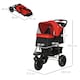 image 7 of PawHut Folding 3 Wheel Pet Stroller Travel Adjustable Canopy Storage Brake Red