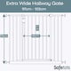 image 3 of Safetots Extra Wide Hallway Gate, 97cm - 103cm, Matt Grey,Pressure Fit Baby Gate for Hallways and Wide Spaces | Grey | 1