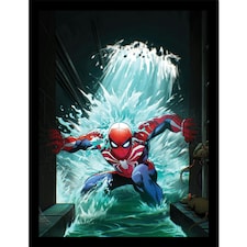 Spider-Man (Water) Framed 30x40cm Print