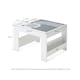 image 10 of Hooga Wooden Activity Table with Storage - 4 City Baseplates & Chalkboard | Grey