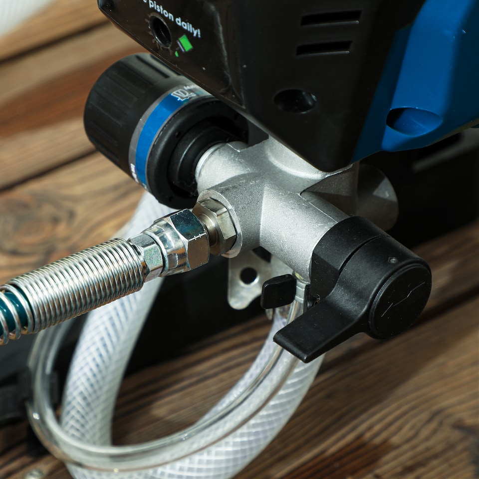 image 1 of HOMCOM Wall Spray Gun, Airless Paint Sprayer for Wall Painting, 200 Bar | Blue