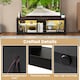 image 7 of COSTWAY TV Stand LED Light for 65 Inch Modern Media Console Table Shelves