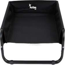 Actiaspet Elevated Dog Bed Steel Frame Raised Pet Cot Black or Grey (Black, Small)