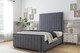 image 2 of Sloomy Pemberton Steel Plush Bed Frame With Mattress With 50" Upholstered Headboard 3' Single