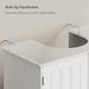 image 5 of Vonhaus Holbrook White Under Sink Bathroom Cabinet