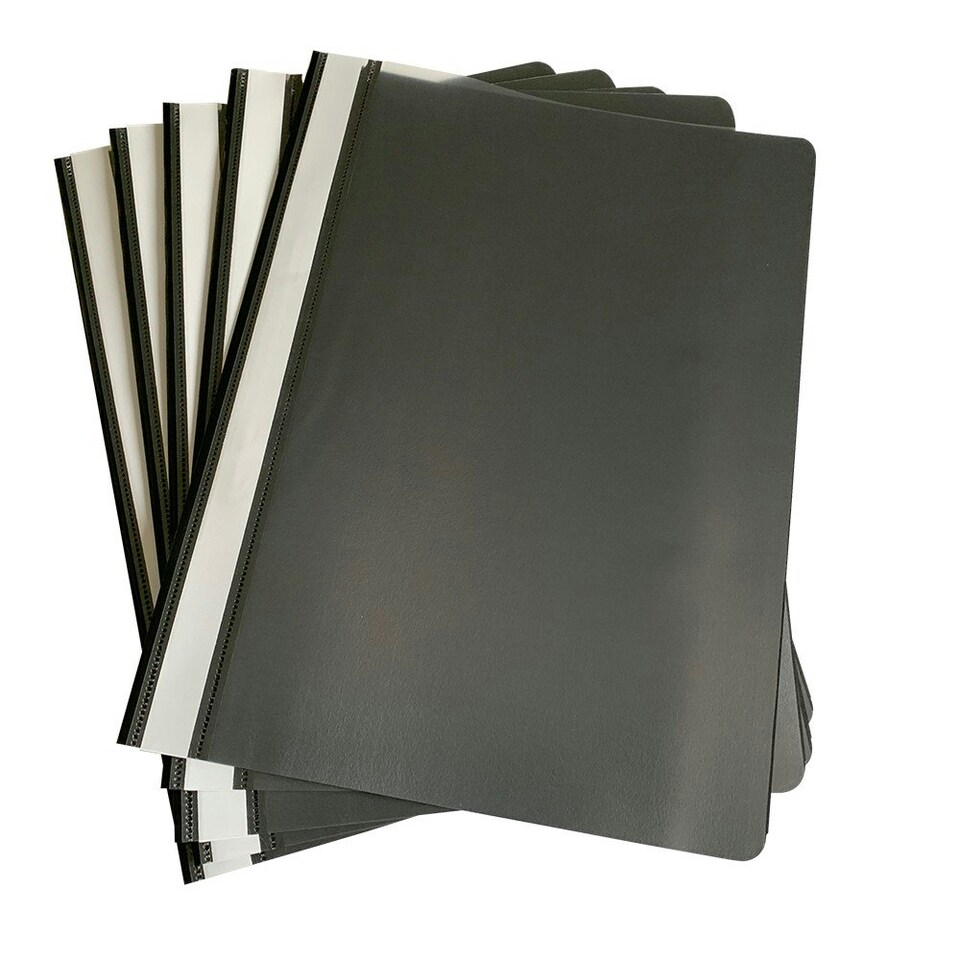 image 1 of Pack of 12 Black A4 Project Folders by Janrax