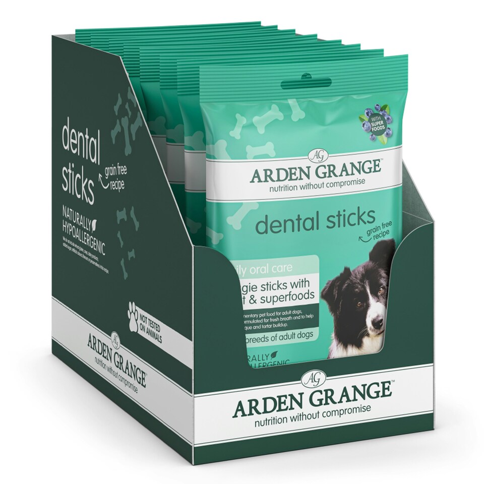 image 1 of Arden Grange Dental Sticks Veggie with Mint and Superfoods 8 packs