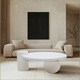 image 2 of Udaipur Modern Abstract Coffee Table White
