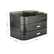 image 2 of Living and Home Desktop Makeup Cosmetic Organizer with Drawers - Dark Green
