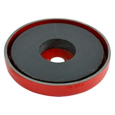 Faithfull Shallow Pot Magnet - Multi Colour - 70.0 x 6.35mm Power 15.0kg