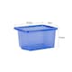 image 5 of Wham Crystal 5 x 28L Stackable Plastic Storage Boxes with Lids Blue