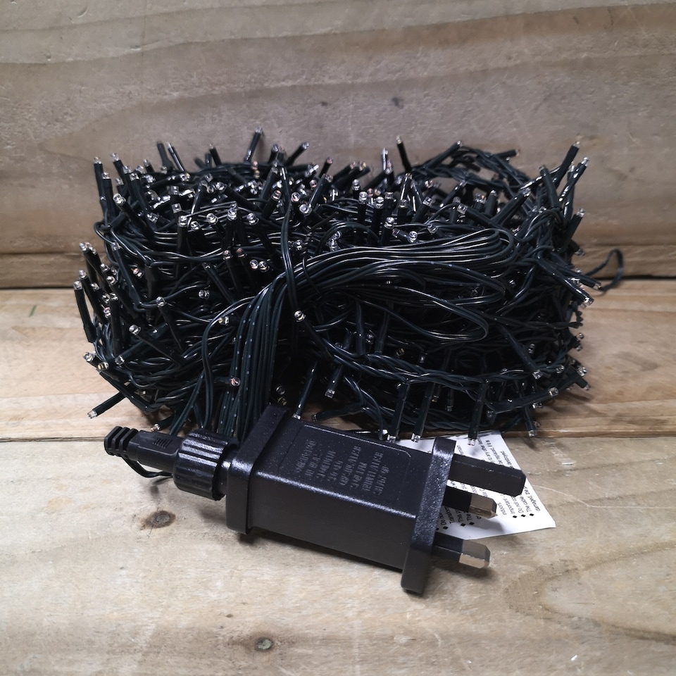 image 1 of 1000 LED 25m Indoor Outdoor Christmas Multi Function Mains Operated String Lights with Timer in Cool & Warm White