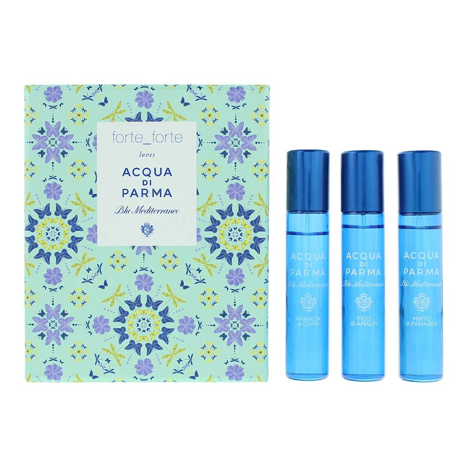 image 1 of Acqua Di Parma Blu Mediterraneo 3 x 12ml Travel Spray Gift Set