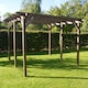 image 2 of Garden Pergola 6 Posts - Wood - L240 x W720 x H270 cm - Rustic Brown