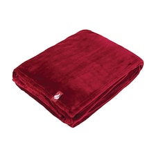 Extra Soft Warm Large Luxury Thermal Fleece Throw Blanket - 180 x 200 cm | Red | Burgundy