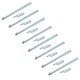 image 1 of HD Long Tailgate Straight Hinge 460mm x 40mm + 12.5mm Bolt on Gudgeon Pin 8pk Silver