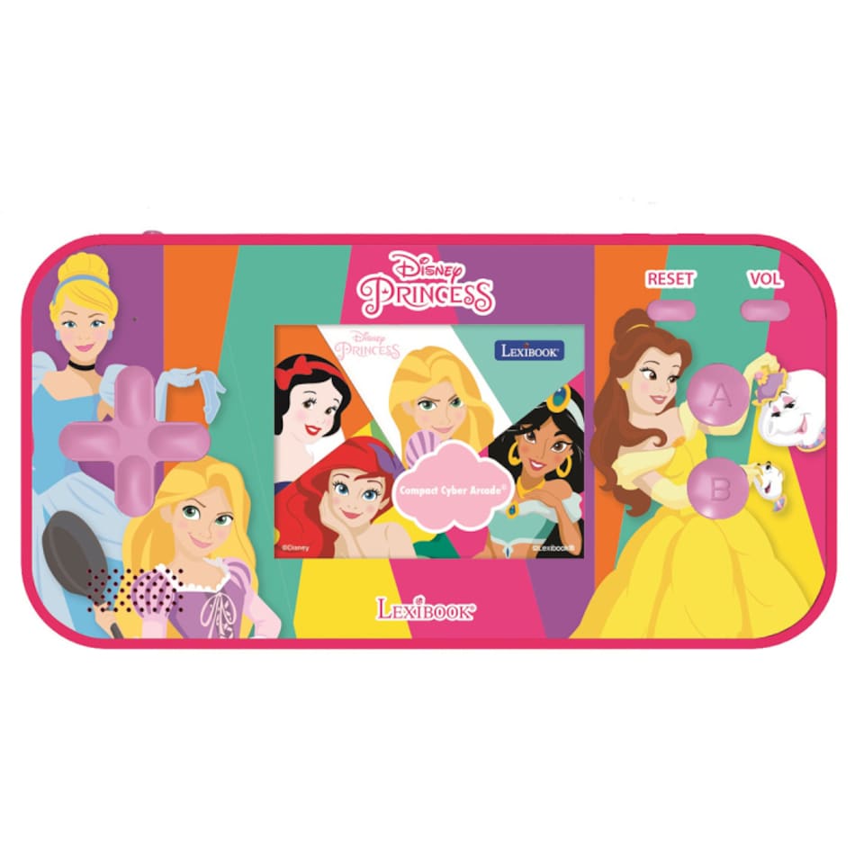 image 1 of Lexibook JL2367DP Disney Princess Handheld Console Compact Cyber Arcade 150 Games