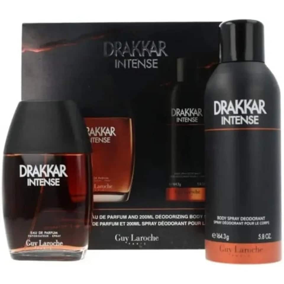 image 1 of Guy Laroche Drakkar Noir Intense EDP 100ml Spray +200ml Deo Body Spray