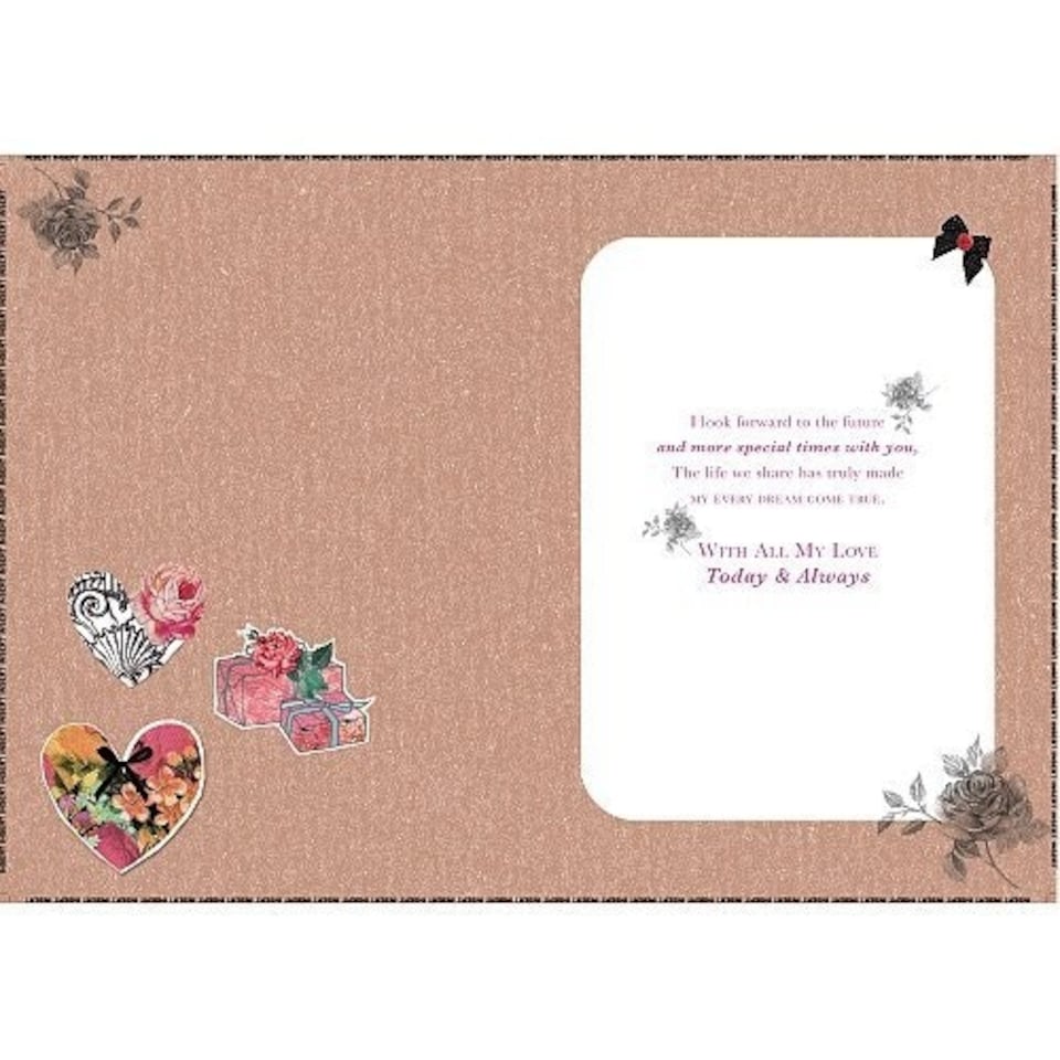 image 1 of Wife Anniversary Nice Verse Quality Greetings Card