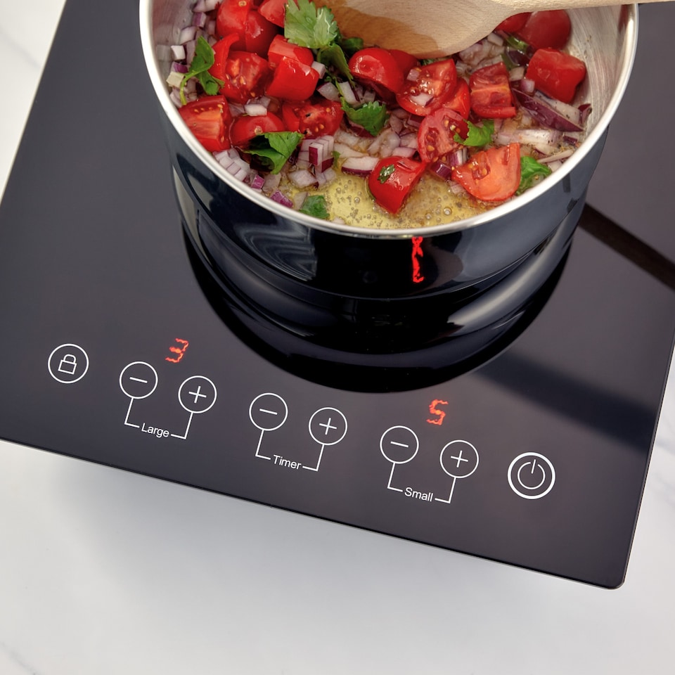 image 1 of Judge Electric Double Induction Hob 3100W with Digital Timer