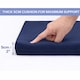 image 3 of House Of Home Navy Outdoor Bench Cushion 2 Seater 108cm