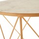 image 4 of Shalimar Round Marble Top Side Table Gold