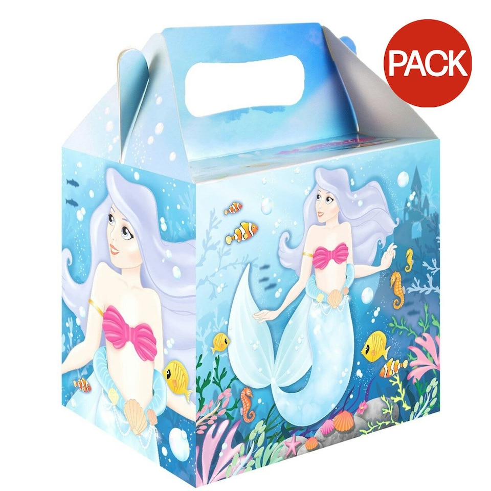 Henbrandt Magic Mermaid Treat Box (Pack of 6) - Multicoloured - One Size