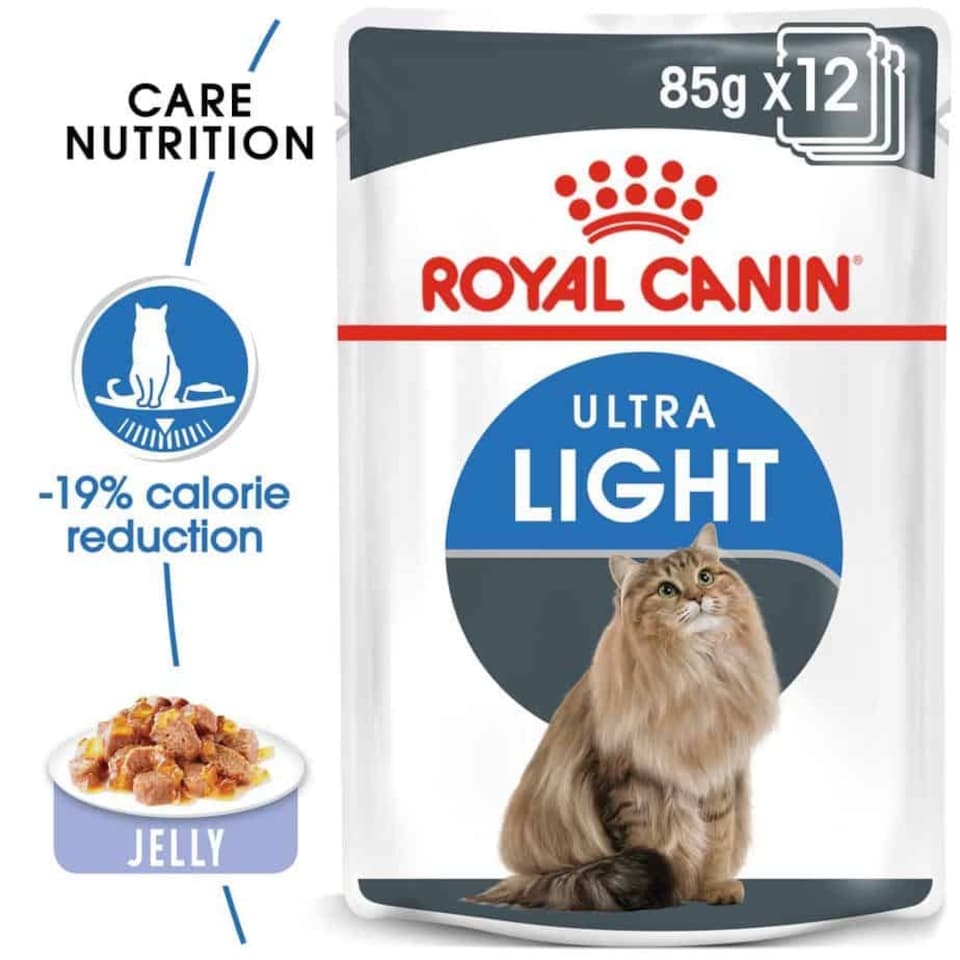 image 1 of Royal Canin Ultra Light in Jelly Adult Wet Cat Food - 24 x 85 g | Multi | 24 x 85g | 1