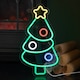 image 2 of 40cm USB Powered Light up Christmas Bauble Tree Neon Sign in Multi-Coloured